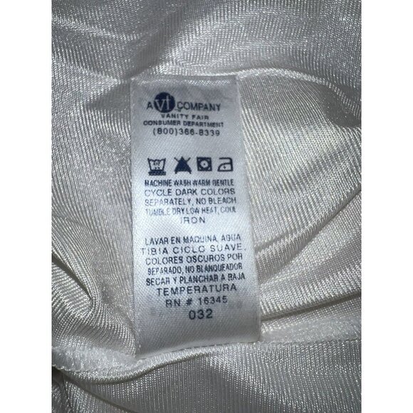 Vintage VANITY FAIR Lingerie Half Slip Ivory Nylon 26”  Style 11-760 Sz L - Picture 6 of 6
